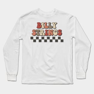 Billy Strings Checkered Retro Groovy Style Long Sleeve T-Shirt